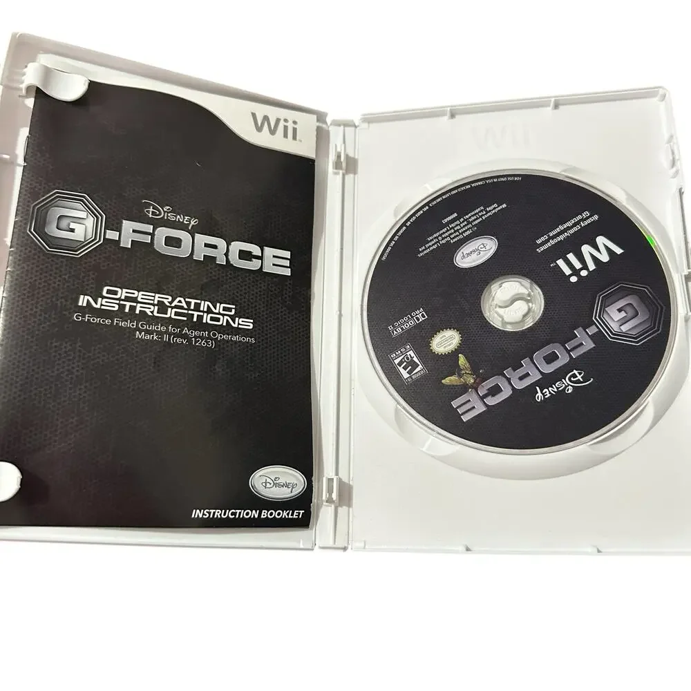 G-Force - Nintendo Wii Video Game Untested Gaming Gamer Disney Retro